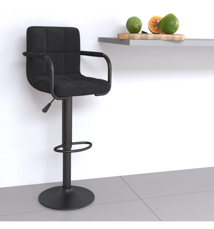 Tabouret de bar Noir Velours | Mobilier & Déco