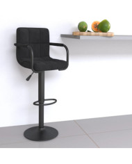Tabouret de bar Noir Velours | Mobilier & Déco