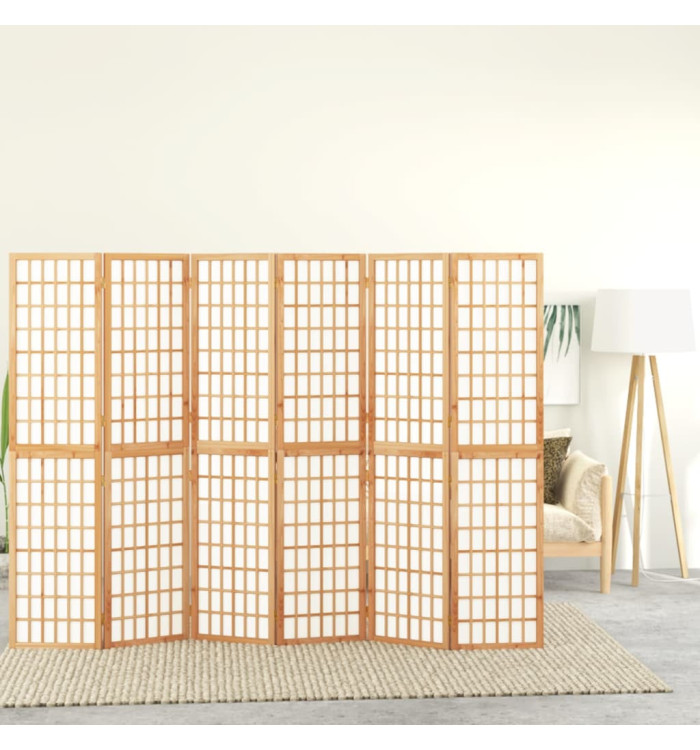 Cloison de séparation pliable 6 panneaux 240x170 cm | Mobilier & Déco
