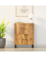 Buffet avec 4 portes 60x33x75 cm bois massif de manguier | Mobilier & Déco