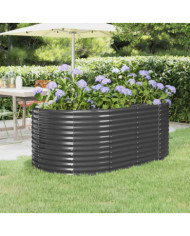 Lit surélevé de jardin Acier enduit de poudre Anthracite | Mobilier & Déco