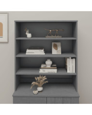 Dessus de buffet HAMAR Gris foncé 90x30x100 cm Bois de pin | Mobilier & Déco