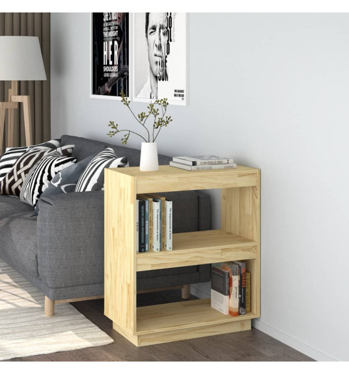Bibliothèque 60x35x71 cm bois de pin massif | Mobilier & Déco