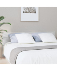 Tête de lit Blanc brillant 200x1,5x80 cm Bois d'ingénierie | Mobilier & Déco