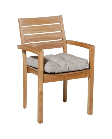 Madison Coussin de siège matelas Panama 47x47 cm Beige clair | Mobilier & Déco