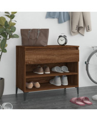 Armoire à chaussures Chêne fumé 70x36x60 cm Bois d'ingénierie | Mobilier & Déco