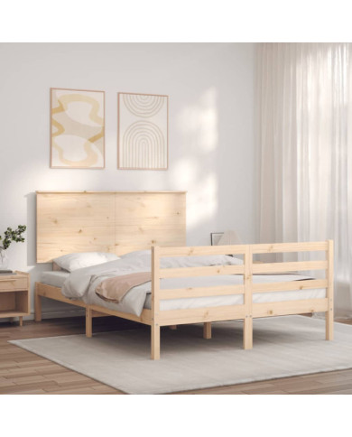 Cadre de lit sans matelas bois massif | Mobilier & Déco