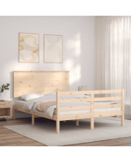 Cadre de lit sans matelas bois massif | Mobilier & Déco