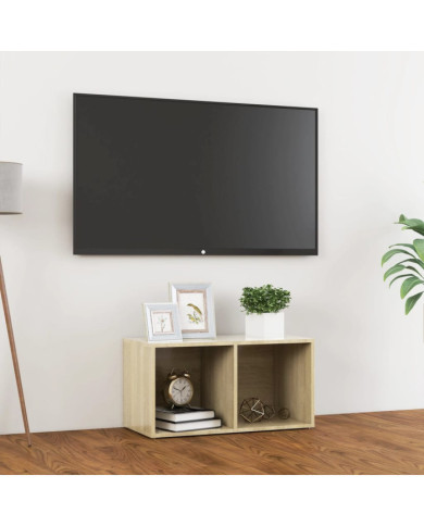 Meuble TV chêne sonoma 72x35x36,5 cm bois d’ingénierie | Mobilier & Déco
