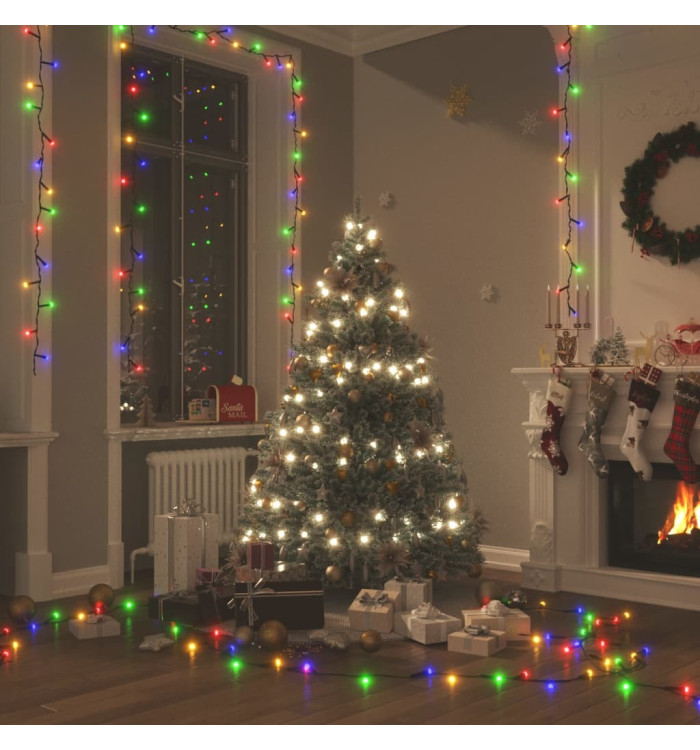 Guirlande lumineuse 400 LED Multicolore 40 m 8 effets lumineux | Mobilier & Déco