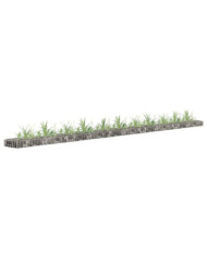 Lit surélevé à gabion Acier galvanisé 450x30x10 cm | Mobilier & Déco