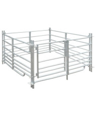 Bergerie 4 panneaux Acier galvanisé 137 x 137 x 92 cm | Mobilier & Déco