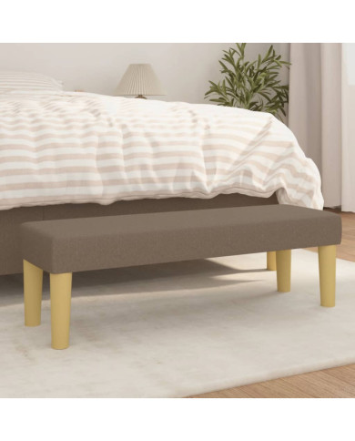 Banc Taupe 100x30x30 cm Tissu | Mobilier & Déco