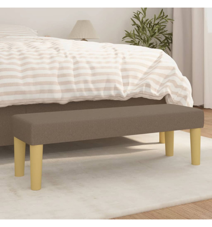 Banc Taupe 100x30x30 cm Tissu | Mobilier & Déco