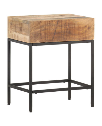 Table d'appoint 40x30x50 cm Bois massif de manguier brut | Mobilier & Déco