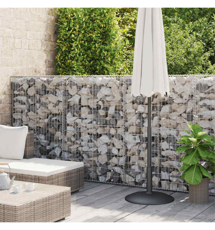 Mur à gabion avec couvercles Acier galvanisé 600 x 50 x 150 cm | Mobilier & Déco