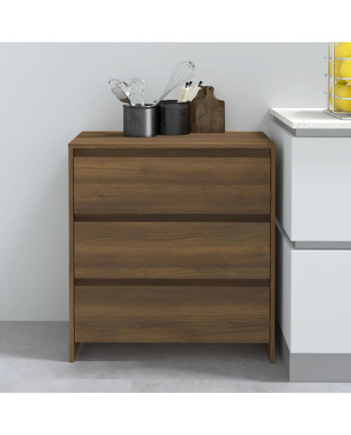 Buffet Chêne marron 70x41x75 cm Bois d'ingénierie | Mobilier & Déco