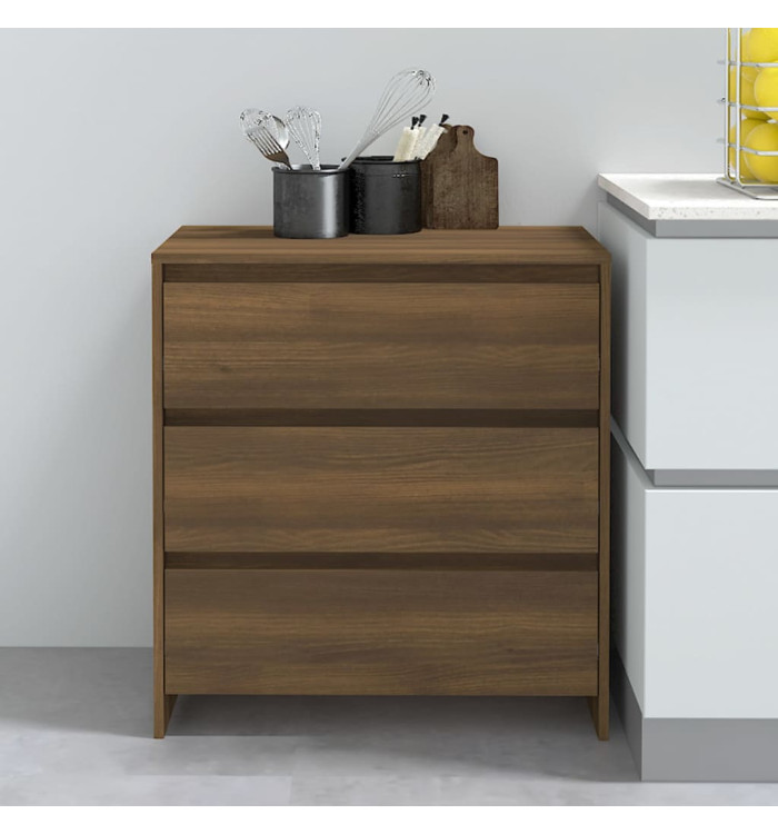 Buffet Chêne marron 70x41x75 cm Bois d'ingénierie | Mobilier & Déco