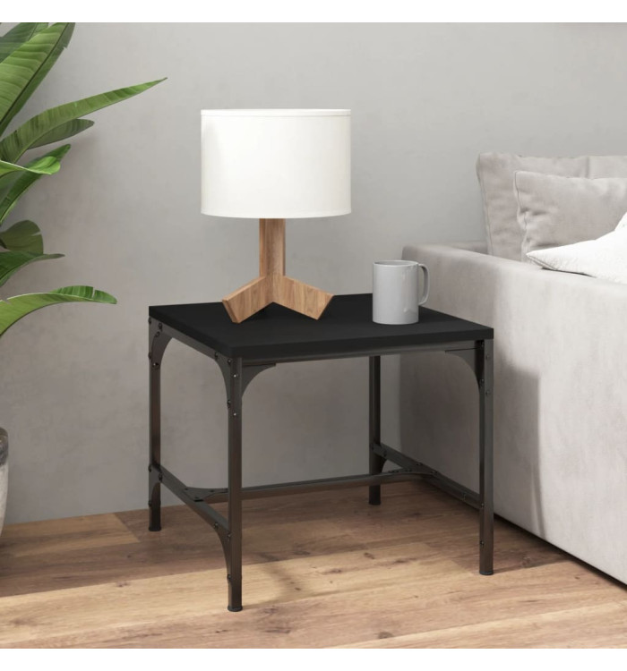 Table basse Noir 50x50x35 cm Bois d'ingénierie | Mobilier & Déco
