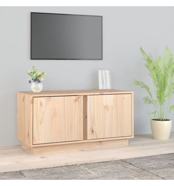 Meuble TV 80x35x40,5 cm Bois de pin massif | Mobilier & Déco
