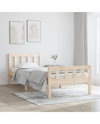 Cadre de lit sans matelas bois massif | Mobilier & Déco