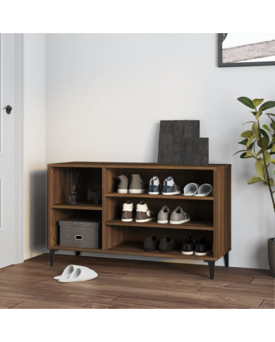 Armoire à chaussures Chêne marron 102x36x60cm Bois d'ingénierie | Mobilier & Déco