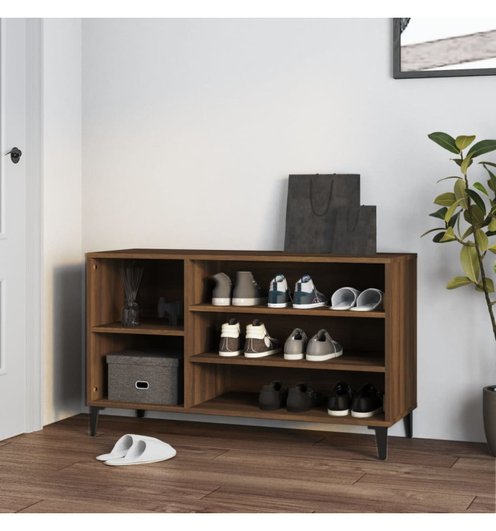 Armoire à chaussures Chêne marron 102x36x60cm Bois d'ingénierie | Mobilier & Déco