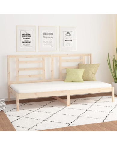 Lit de jour sans matelas 90x200 cm bois de pin massif | Mobilier & Déco