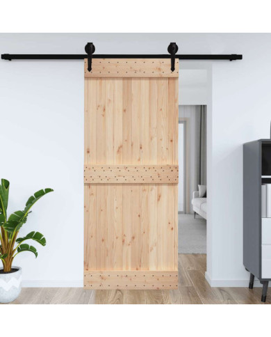 Porte NARVIK 95x210 cm bois massif de pin | Mobilier & Déco