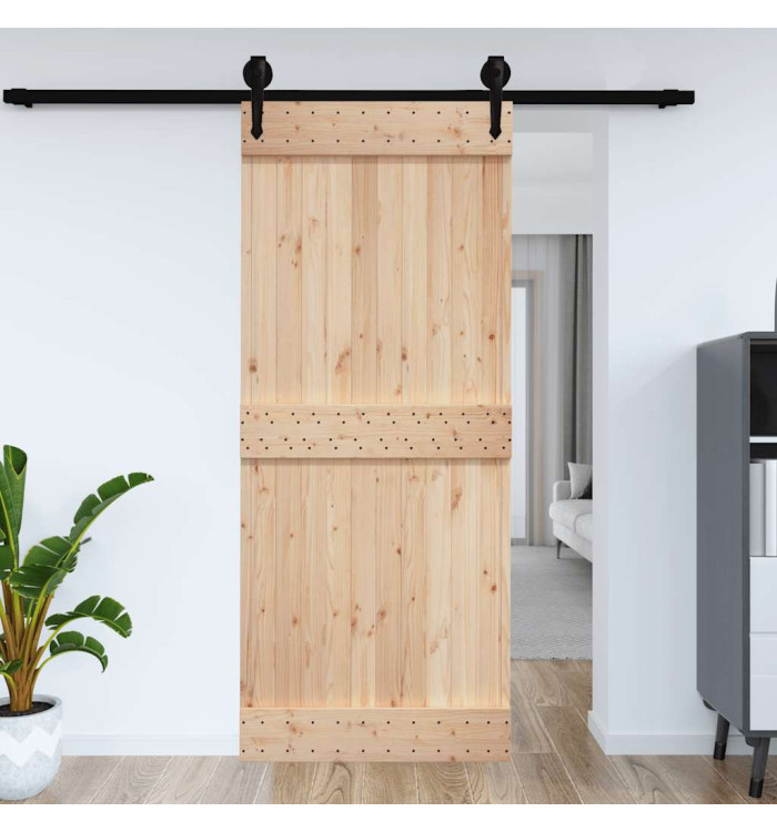 Porte NARVIK 95x210 cm bois massif de pin | Mobilier & Déco