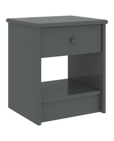 Table de chevet Gris foncé 35x30x40 cm Bois de pin massif | Mobilier & Déco