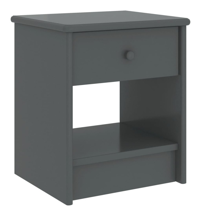 Table de chevet Gris foncé 35x30x40 cm Bois de pin massif | Mobilier & Déco