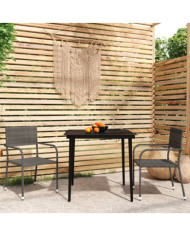 Ensemble à manger de jardin 3 pcs Gris | Mobilier & Déco