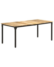 Table à manger 180x90x76 cm Bois de manguier brut | Mobilier & Déco