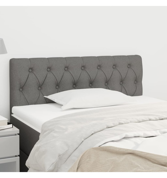 Tête de lit Gris foncé 90x7x78/88 cm Tissu | Mobilier & Déco