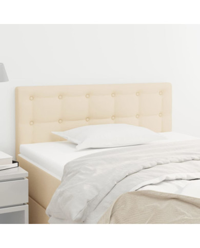 Tête de lit Crème 100x5x78/88 cm Tissu | Mobilier & Déco