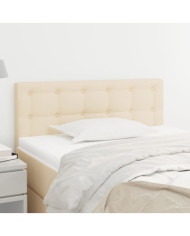 Tête de lit Crème 100x5x78/88 cm Tissu | Mobilier & Déco