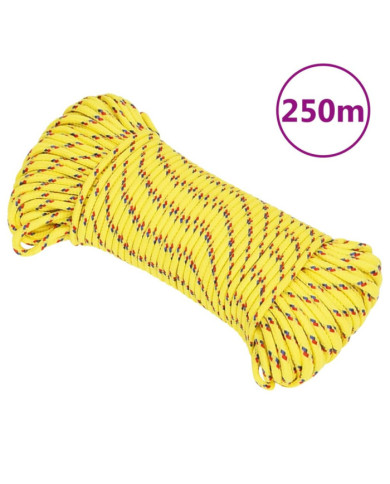 Corde de bateau Jaune 5 mm 250 m Polypropylène | Mobilier & Déco