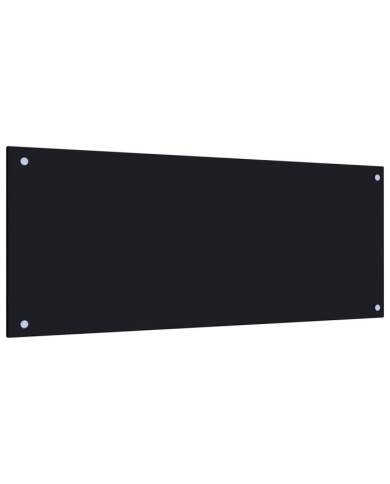 Dosseret de cuisine Noir 100x40 cm Verre trempé | Mobilier & Déco