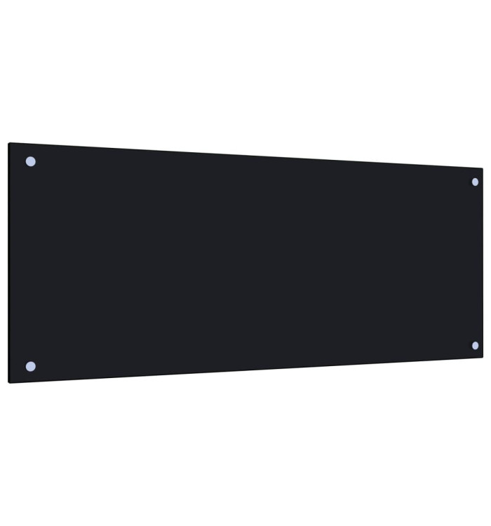 Dosseret de cuisine Noir 100x40 cm Verre trempé | Mobilier & Déco