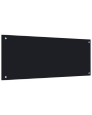 Dosseret de cuisine Noir 100x40 cm Verre trempé | Mobilier & Déco