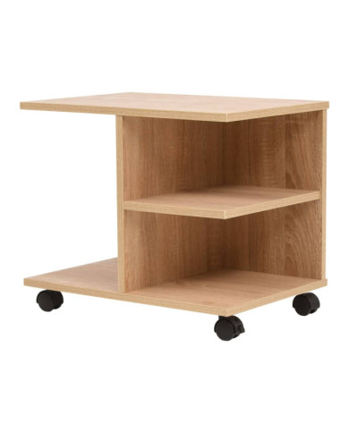 Étagère à roulettes 50x35x42 cm Chêne | Mobilier & Déco