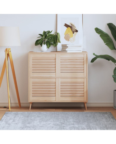 Portes d'armoire à persiennes 4 pcs 39,5x49,4 cm pin massif | Mobilier & Déco