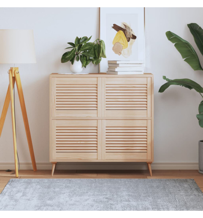 Portes d'armoire à persiennes 4 pcs 39,5x49,4 cm pin massif | Mobilier & Déco