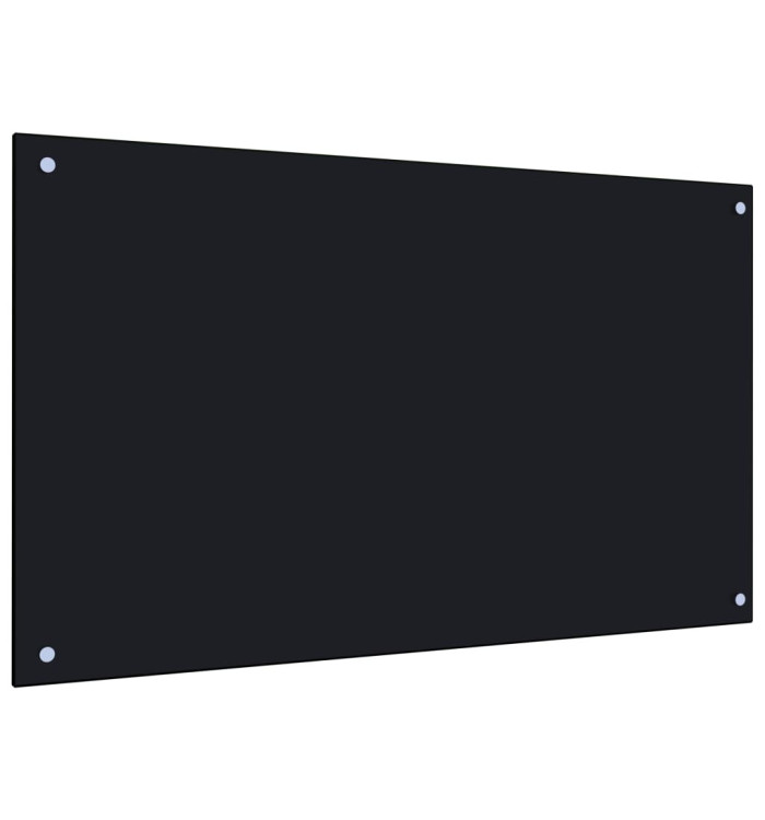 Dosseret de cuisine Noir 100x60 cm Verre trempé | Mobilier & Déco