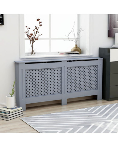 Cache-radiateur anthracite 172x19x81,5 cm MDF | Mobilier & Déco