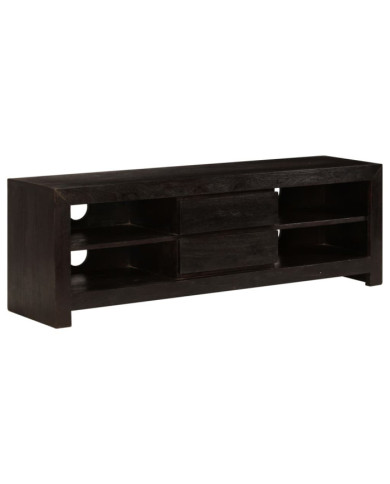 Meuble TV Bois d'acacia massif 120 x 30 x 40 cm Marron foncé | Mobilier & Déco