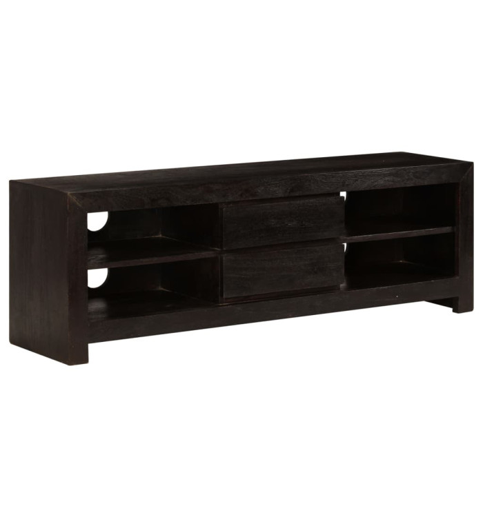 Meuble TV Bois d'acacia massif 120 x 30 x 40 cm Marron foncé | Mobilier & Déco