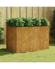 Lit surélevé de jardin 120x80x80 cm acier corten | Mobilier & Déco