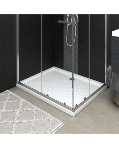 Receveur de douche avec picots Blanc 80x100x4 cm ABS | Mobilier & Déco